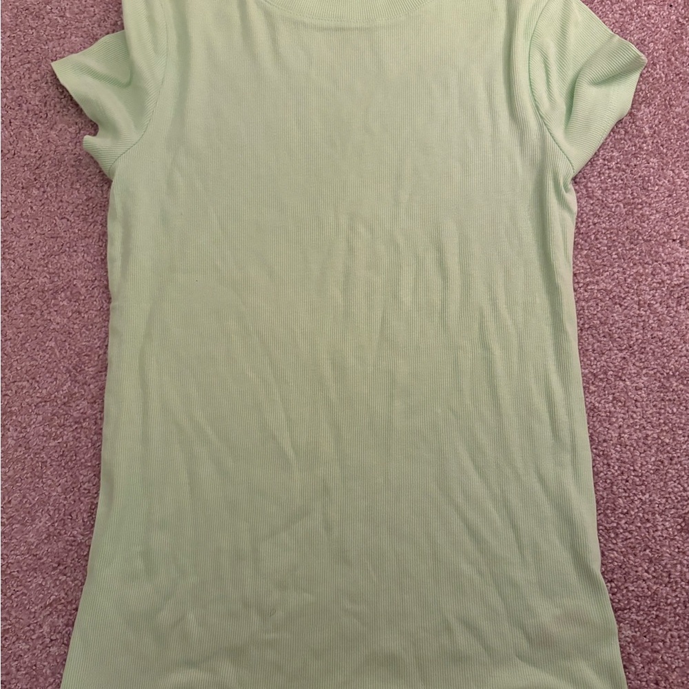 a new day Light Green Short Sleeve Tee